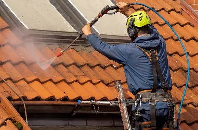 Démoussage et hydrofuge de toiture à Pact